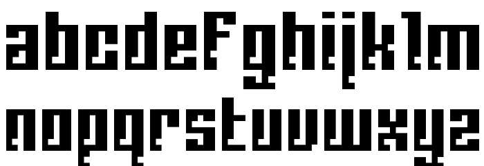 BM corrode A13 Font LOWERCASE