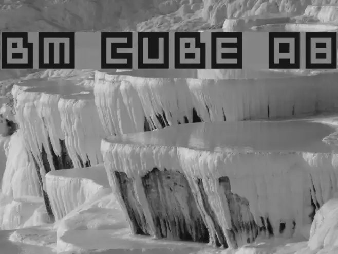 BM cube A8 Font examples