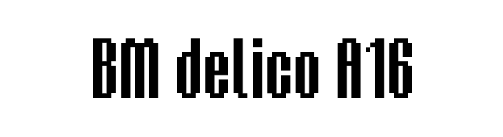 BM delico A16  免费字体下载
