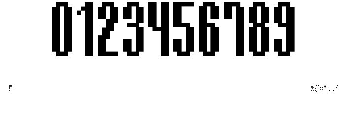 BM delico A16 Font OTHER CHARS