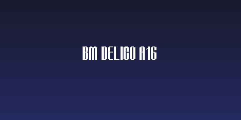 BM delico A16 Social Header