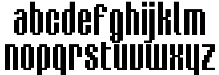 BM delico A16 Font LOWERCASE
