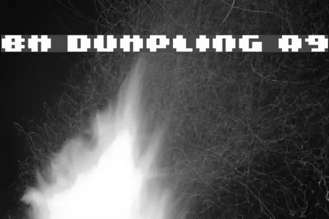 BM dumpling A9 Font examples