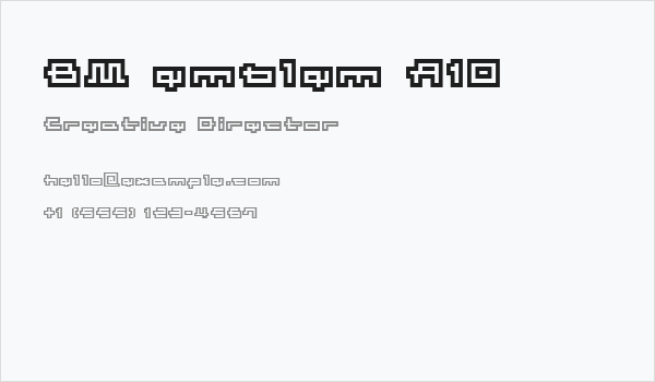 BM emblem A10 Business Card