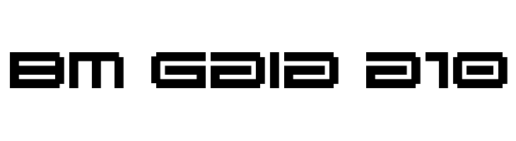 BM gaia A10 Font