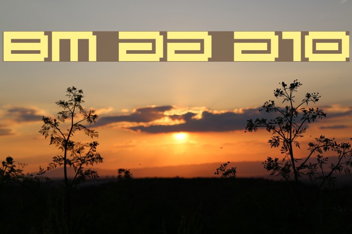 BM gaia A10 Font examples