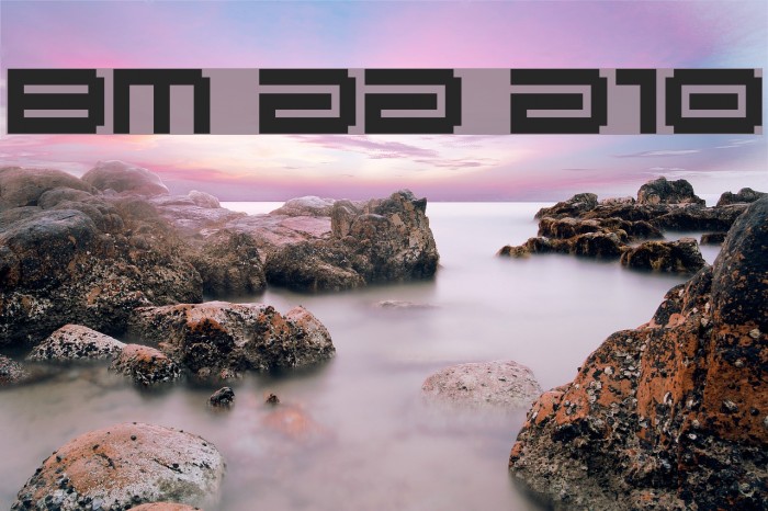 BM gaia A10 Font examples