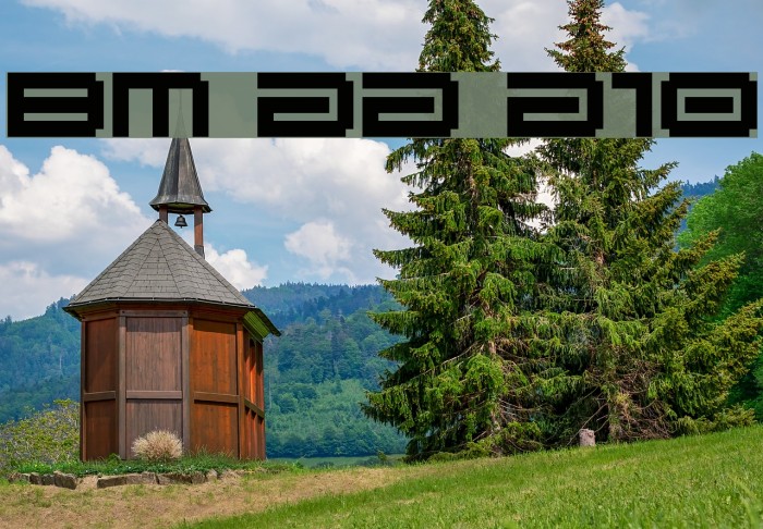 BM gaia A10 Font examples
