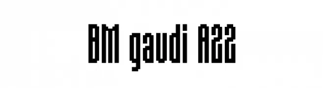 BM gaudi A22  Fuentes Gratis Descargar