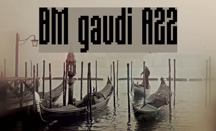 BM gaudi A22 Font examples