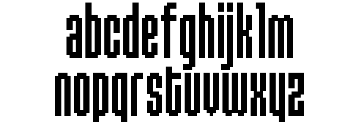 BM gaudi A22 Font LOWERCASE