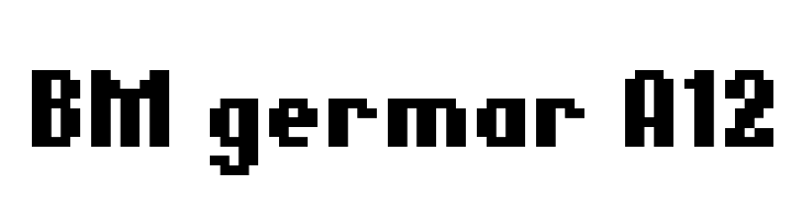 BM germar A12  font caratteri gratis