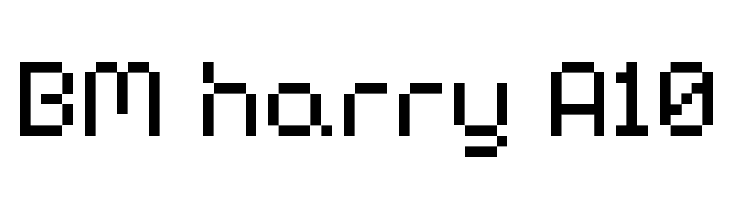 BM harry A10  Free Fonts Download