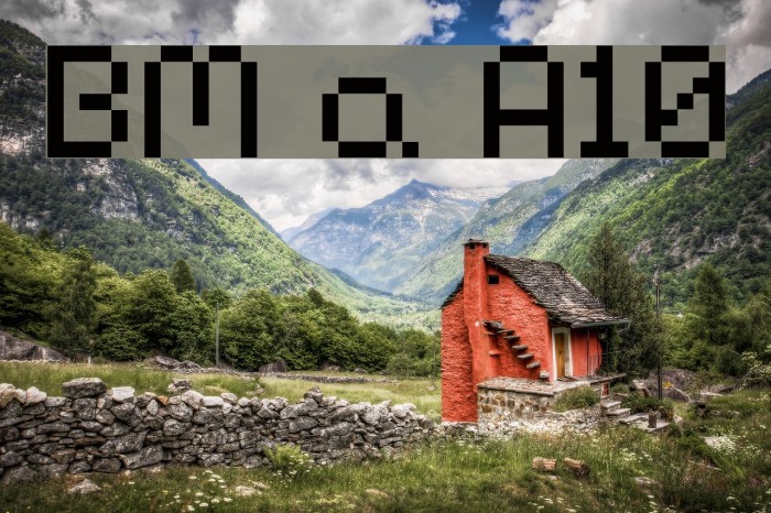 BM harry A10 Font examples