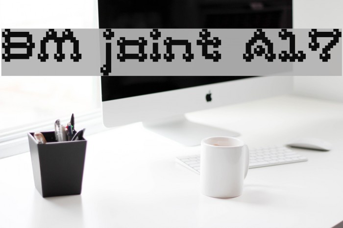 BM joint A17 Font examples