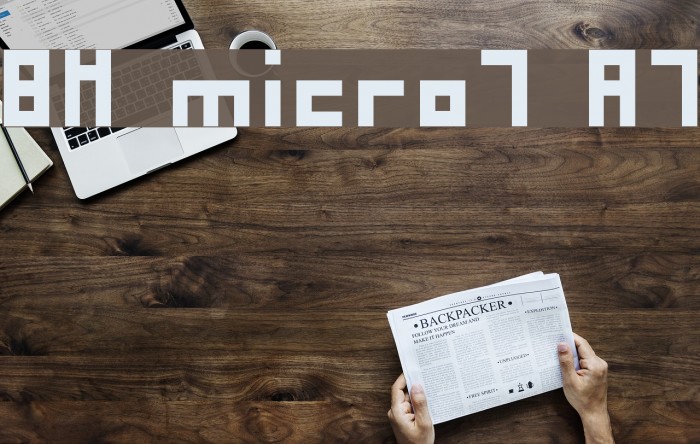 BM micro7 A7 Font examples
