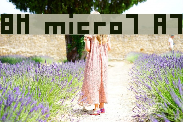 BM micro7 A7 Font examples