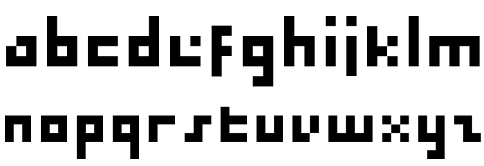 BM micro7 A7 Font LOWERCASE