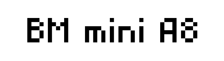 BM mini A8  Скачать бесплатные шрифты
