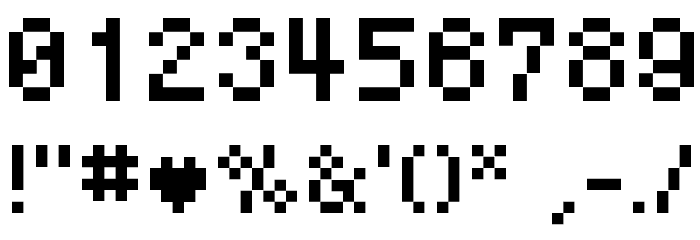 BM mini A8 Font OTHER CHARS