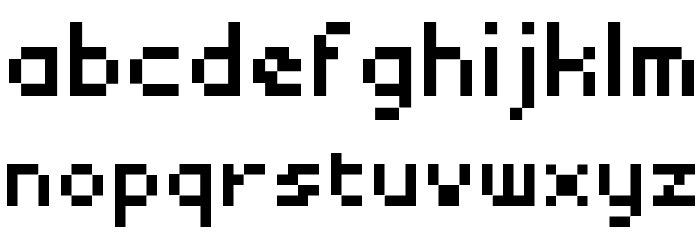 BM mini A8 Font LOWERCASE