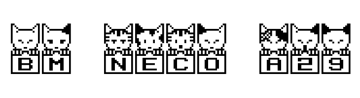 BM neco A29 Font