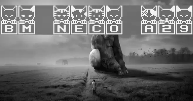 BM neco A29 फ़ॉन्ट examples