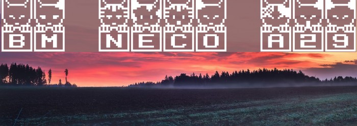 BM neco A29 फ़ॉन्ट examples