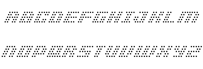 BM pinhole A13 Schriftart Kleinbuchstaben