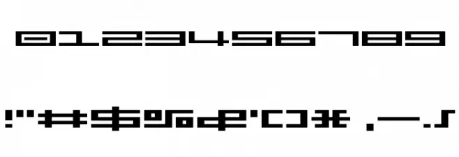 BM press A7 Font OTHER CHARS