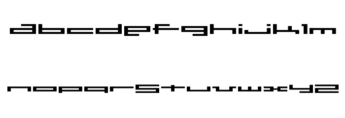 BM press A7 Font LOWERCASE