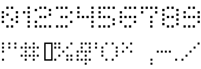 BM receipt A11 Font OTHER CHARS