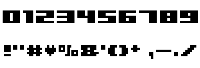 BM rizer A6 Font OTHER CHARS