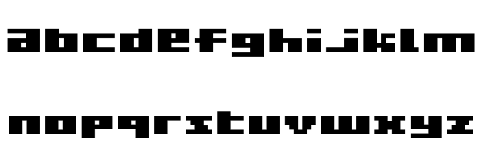 BM rizer A6 Font LOWERCASE