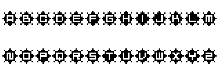 BM ruby A12 Font LOWERCASE