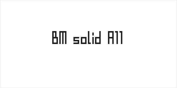 BM solid A11 Logo