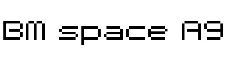 BM space A9 Font