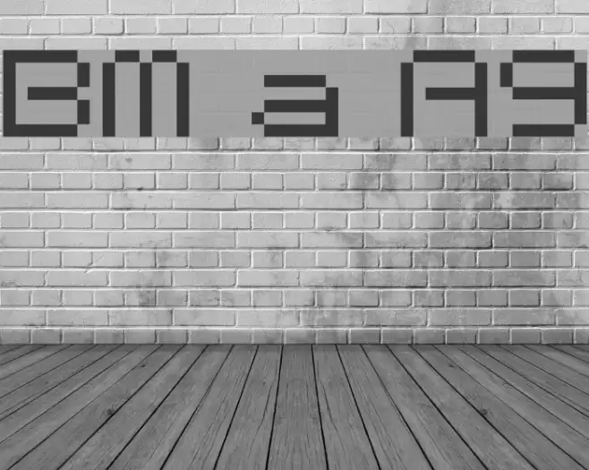 BM space A9 Font examples