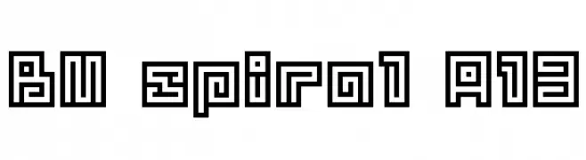 BM spiral A13  Frei Schriftart Herunterladen