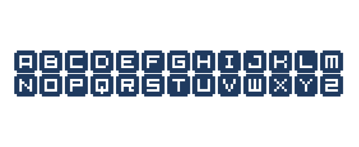 BM stamp A9 Lowercase