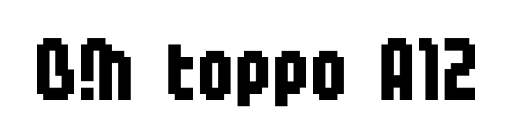 BM toppo A12  Frei Schriftart Herunterladen