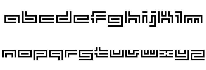 BM tube A10 Font LOWERCASE