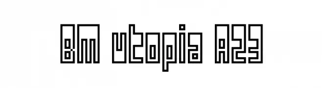 BM utopia A23  les polices de caractères gratuit tlcharger