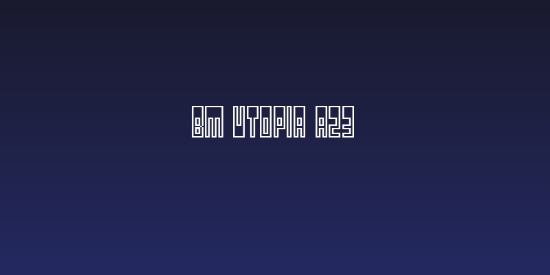 BM utopia A23 Social Header