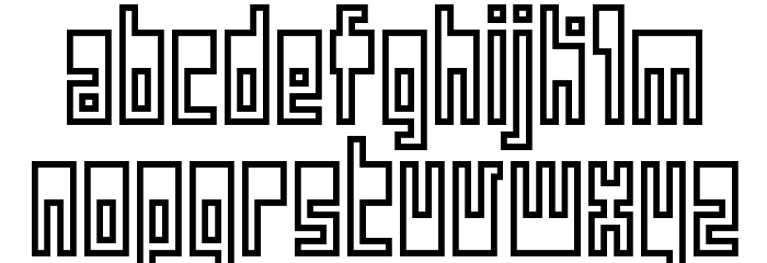BM utopia A23 Font LOWERCASE