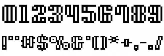 BM xray A12 Font OTHER CHARS