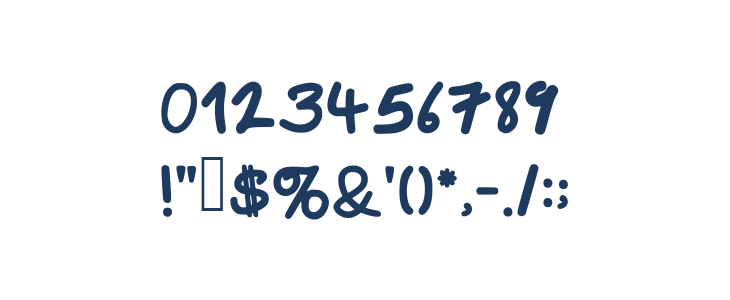 BMHand Medium Other Characters