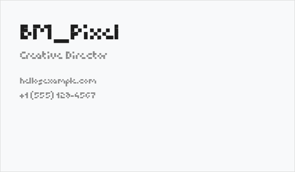 BM_Pixel Business Card