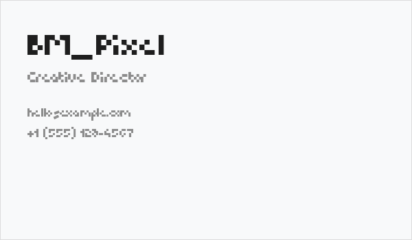 BM_Pixel Business Card