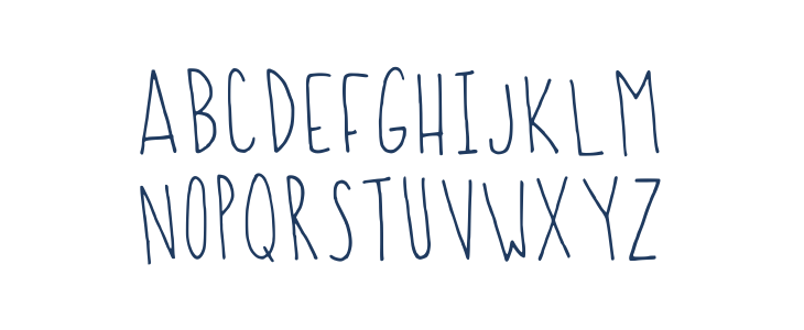 Bmauroart _ Thin Letter Regular Uppercase